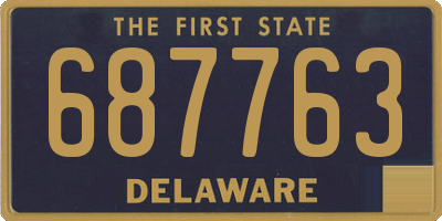 DE license plate 687763