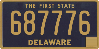 DE license plate 687776