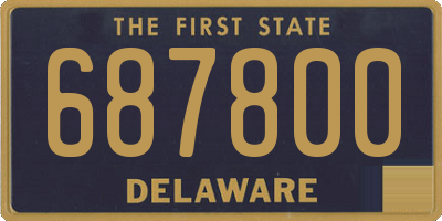 DE license plate 687800