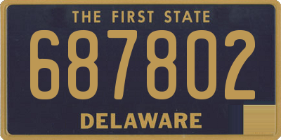 DE license plate 687802
