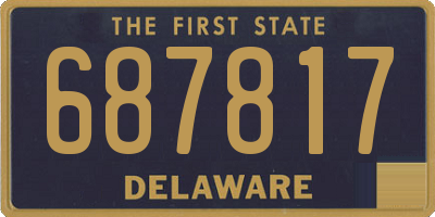 DE license plate 687817