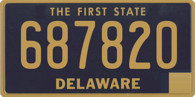 DE license plate 687820