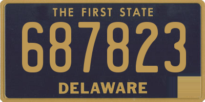 DE license plate 687823