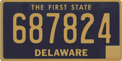 DE license plate 687824