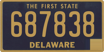 DE license plate 687838