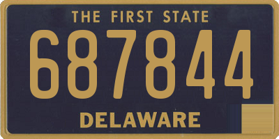 DE license plate 687844