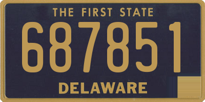 DE license plate 687851