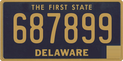 DE license plate 687899