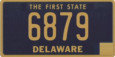 DE license plate 6879