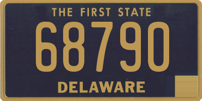 DE license plate 68790