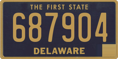 DE license plate 687904