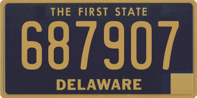 DE license plate 687907