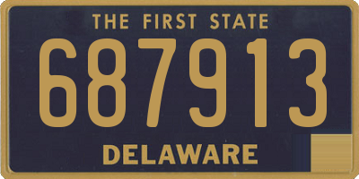 DE license plate 687913