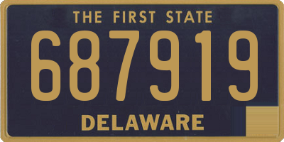 DE license plate 687919