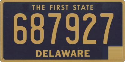 DE license plate 687927