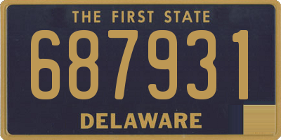 DE license plate 687931