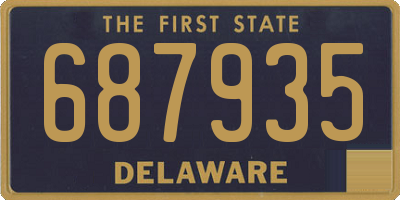 DE license plate 687935