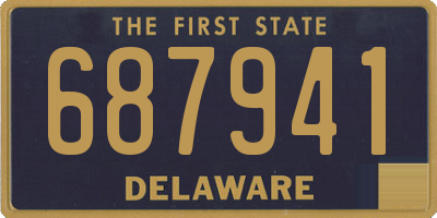 DE license plate 687941