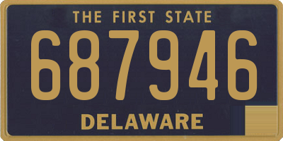 DE license plate 687946