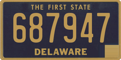 DE license plate 687947