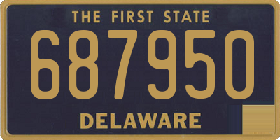 DE license plate 687950