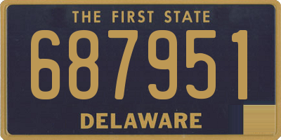 DE license plate 687951
