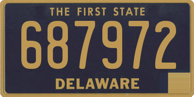DE license plate 687972