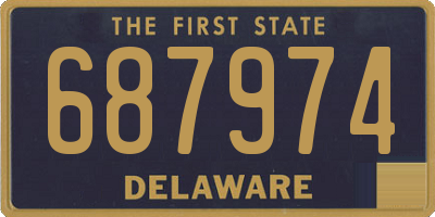 DE license plate 687974