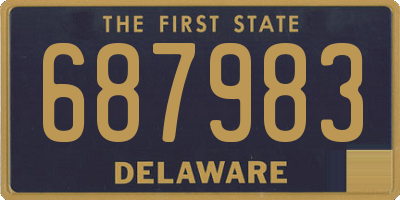 DE license plate 687983