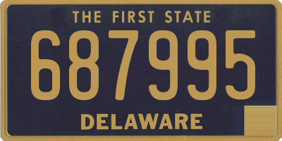 DE license plate 687995