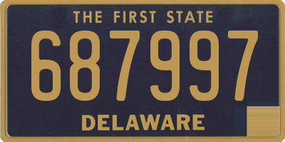 DE license plate 687997