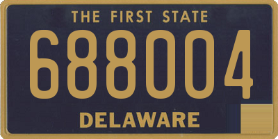 DE license plate 688004