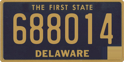 DE license plate 688014