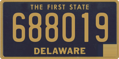 DE license plate 688019