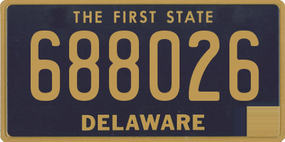 DE license plate 688026