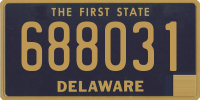 DE license plate 688031