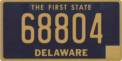 DE license plate 68804