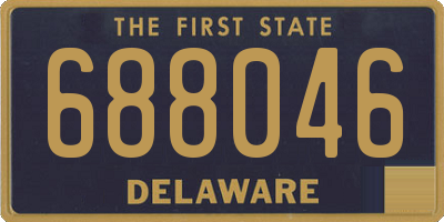 DE license plate 688046
