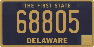 DE license plate 68805