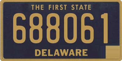 DE license plate 688061