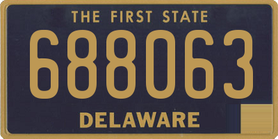 DE license plate 688063