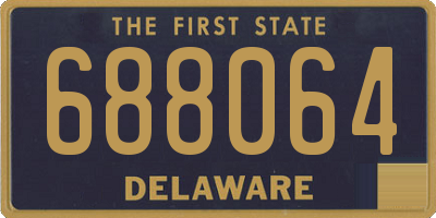 DE license plate 688064