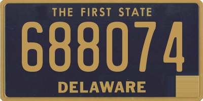 DE license plate 688074