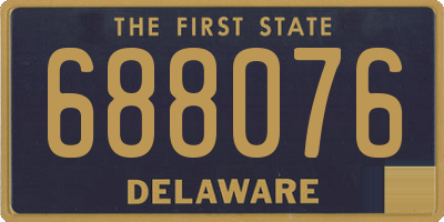 DE license plate 688076