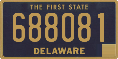 DE license plate 688081