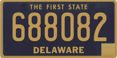 DE license plate 688082