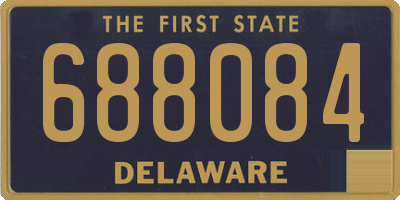 DE license plate 688084