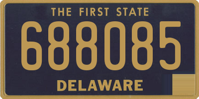 DE license plate 688085
