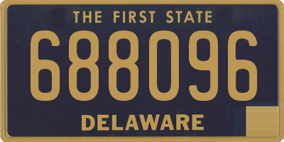 DE license plate 688096