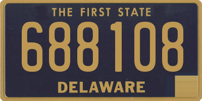 DE license plate 688108